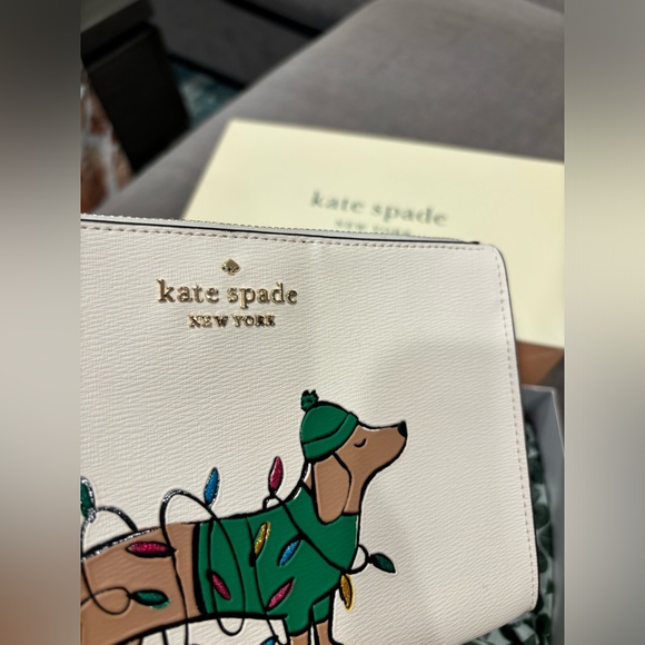 NWOT NEVER USED - Kate Spade Festival Dog Wristlet - Picture 3 of 6